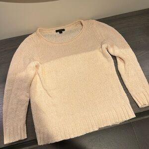 Jcrew summer lightweight sweater in peach ivory
